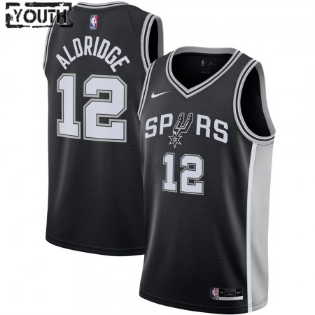 Maillot Basket San Antonio Spurs LaMarcus Aldridge 12 2020-21 Nike Icon Edition Swingman - Enfant